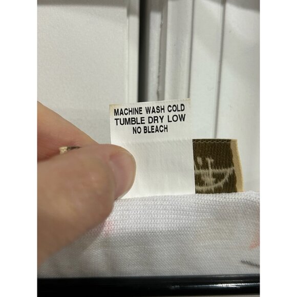 Impulse California Flamingo Print 3/4 Sleeve Top Sz Medium Scoop Neck Beach - Picture 8 of 10